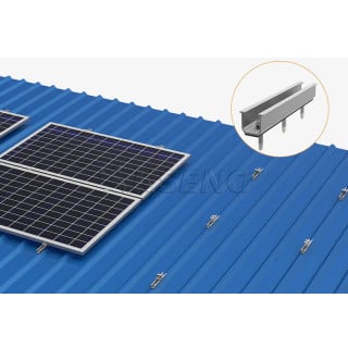 Metal roof solar racking solar mini rail mounting system